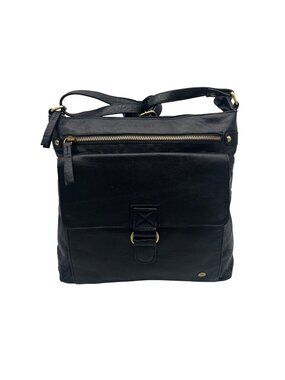Leder Buck FatFace Ava Black Backpack